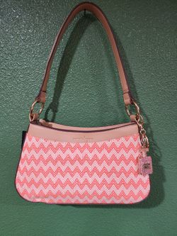 Nanette Lepore Barri Zigzag Fabric Baguette