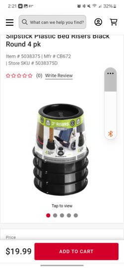8 Furniture Risers $15