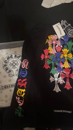 chrome heart shirt multi color black