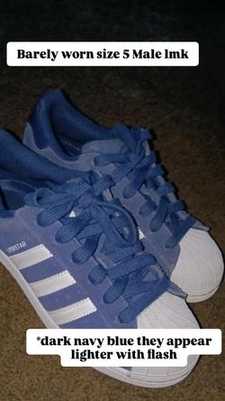 Adidas Superstar Sneakers Size 5 Navy Blue