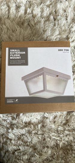 Outside Flush Mount Light-White Color