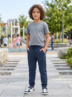 Kids Navy Blue Jogger Pants