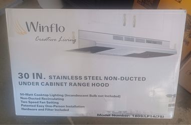 Winflo 30 inch Ductless Stainless steel Under Cabinet Range Hood