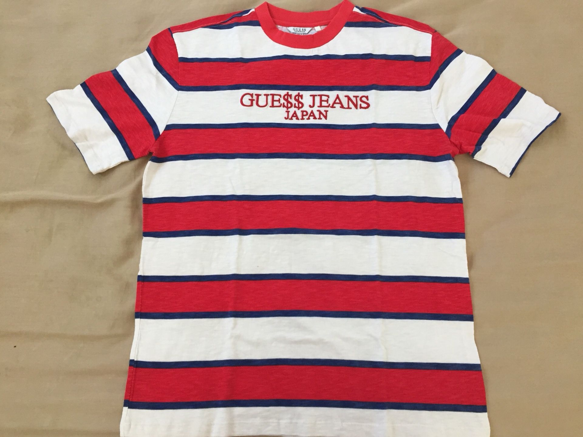 M GUE$$ / GUESS JEANS x A$AP / ASAP ROCKY Japan Exclusive Supreme Short Sleeve Shirt Red Blue for Sale in CA - OfferUp