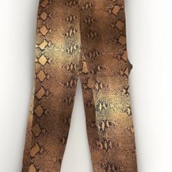 1990 Vintage Python print Womens Pants Size 7 Made By Prime Time