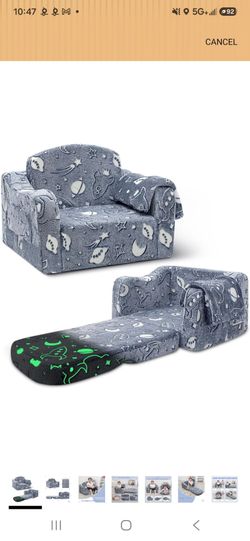 2 In In Sofa For Toddler, glow in the dark Unfold Sofa For Boy Or Girl