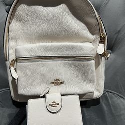 BRAND New coach Backpack And Wallet With Tags