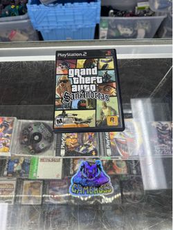 Grand Theft Auto San Andreas PS2 $30 Gamehogs 11am-7pm