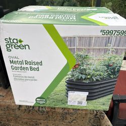 Sta Green Metal Raised Garden Bed, New Inbox