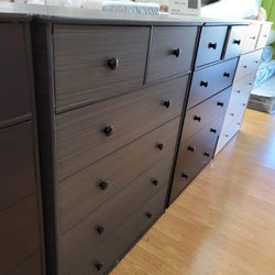6 Drawer Compress Wood Dresser 