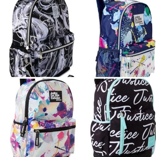 NEW Girls Justice School Backpack - $12 EACH