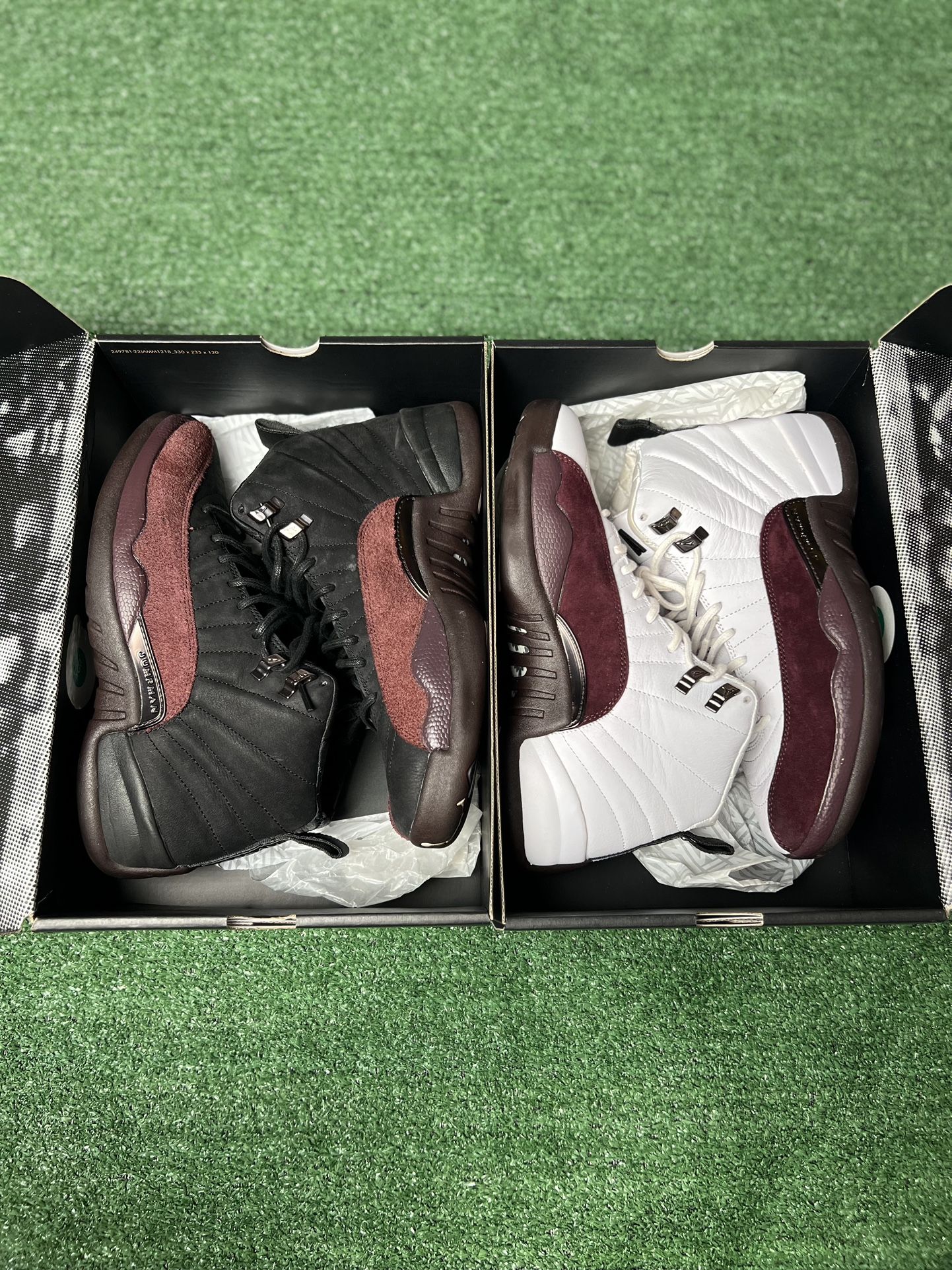 Jordan 12 A Ma Maninére White And Black
