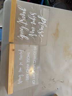 Wedding signs