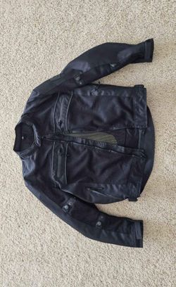 Viking Cycle Jacket Mens Large - Ironborn Motorcycle Moto Black Logo Zip