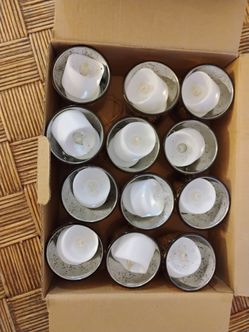 Shot glass with LED candles Set of 12
