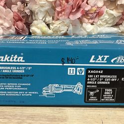 Makita 18V LXT Lithium-Ion Brushless Cordless 4-1/2 in./5 in. Cut-Off/Angle Grinder (Tool-Only)