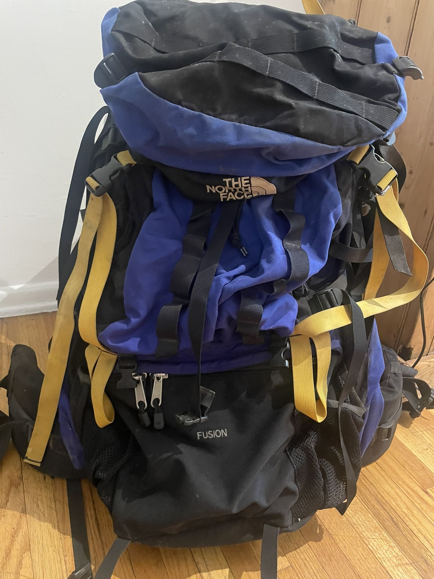 The North Face Fusion Internal Frame Medium Hiking Backpack Color Block