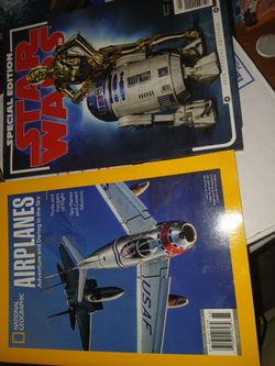 Star wars 2016 special edition and national geographic airplanes magazine