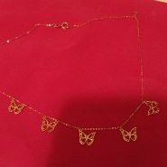 10k.Gold. Butterfly Charm Necklace.