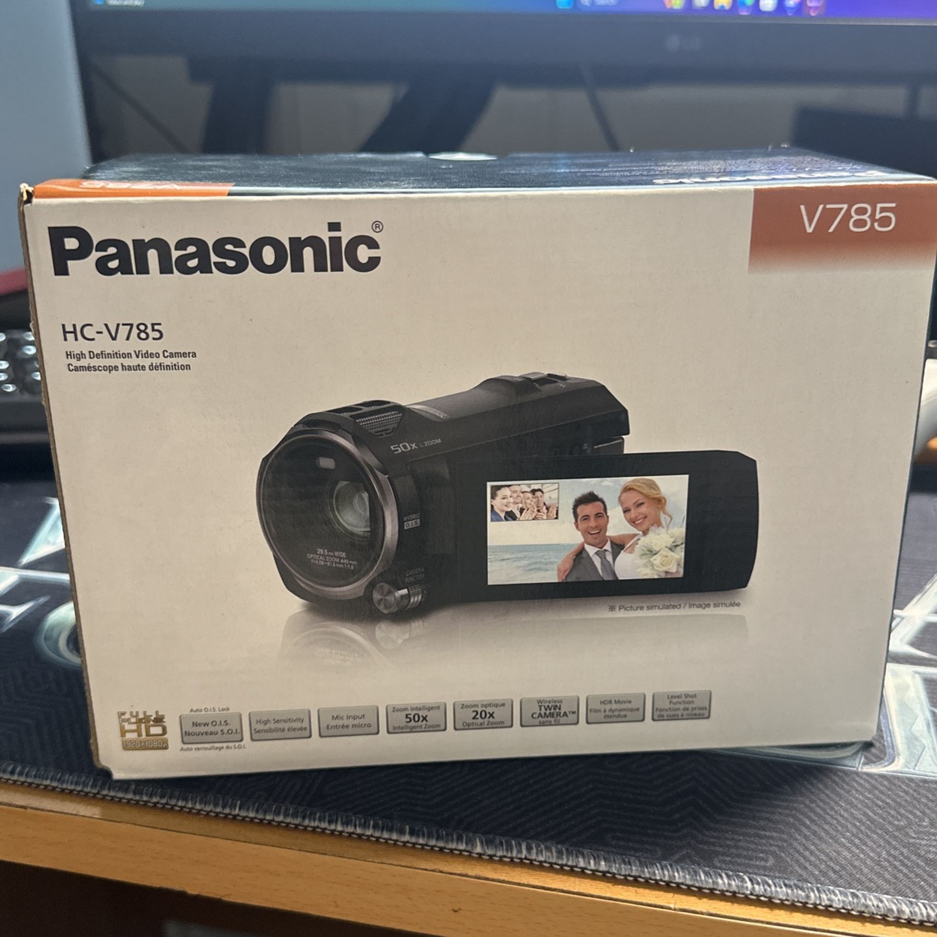 Panasonic Full HD Video Camera Camcorder, 20X Optical Zoom,