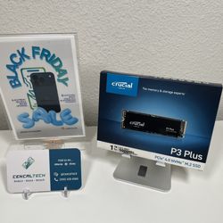 New Crucial P3 Plus 1TB PCIe Gen4 3D NAND NVMe M.2 SSD up to 5000MB/s Sealed