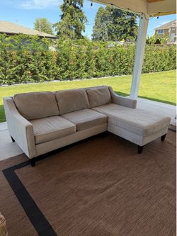 West elm sectional couch 🚚 available