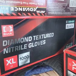 Black  Nitrile Gloves   8mil XL Textured 
