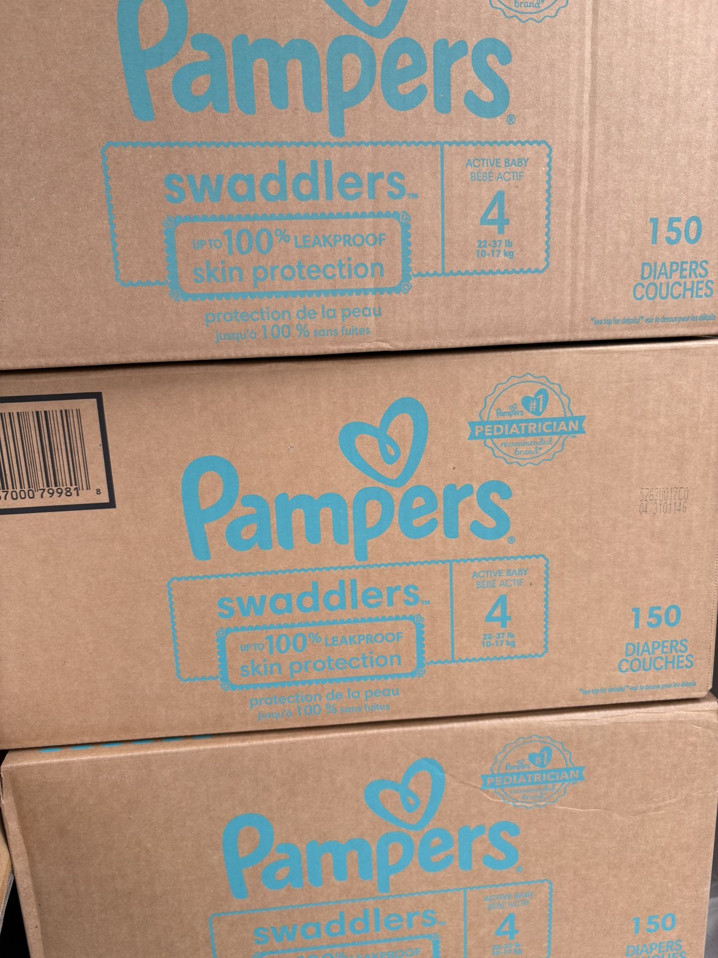 Diapers Size 4 $40/box