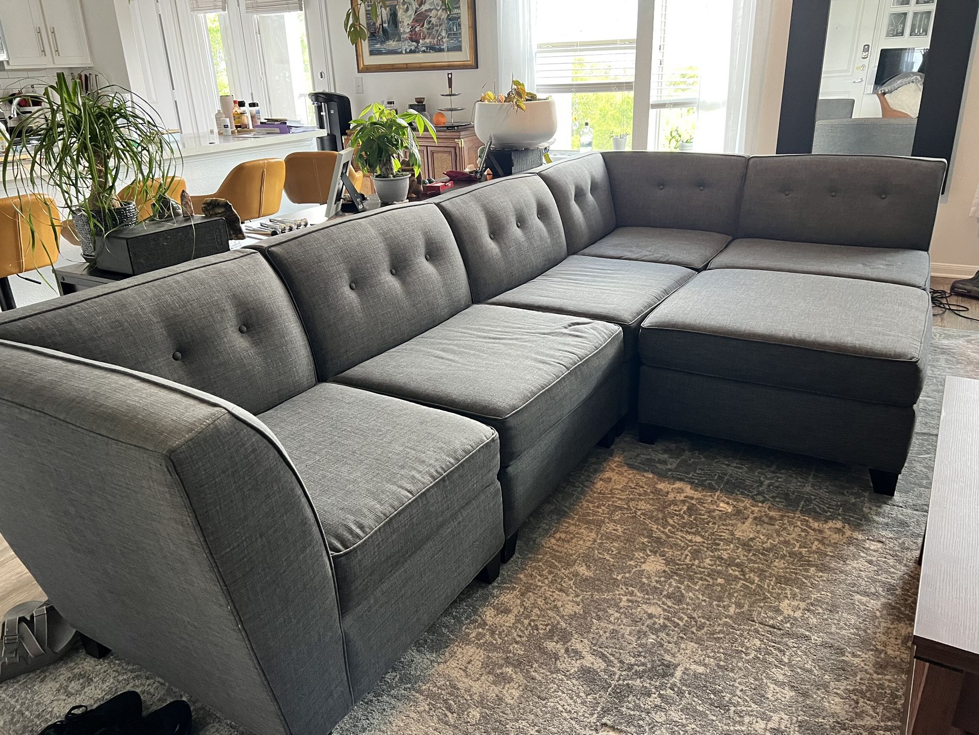 Large Gray Modular Sectional