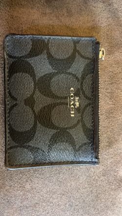 New coach wallet black