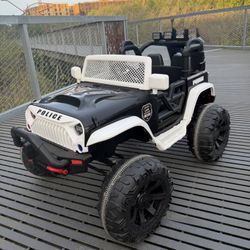 Electric Police Car For Kids 
