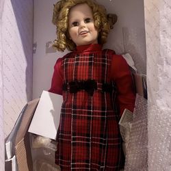 33” Shirley Temple Playpal Doll Just In Time For Christmas By Danbury Mint