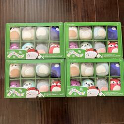 4 NIB Squishmallows Christmas Ornaments - 32 characters