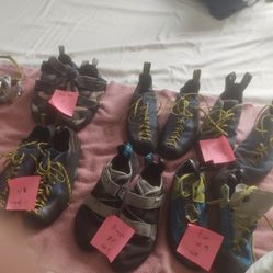 Rock Climbing Shoes $25 To $60 Each
