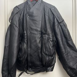 Biker Black Leather Jacket Men’s 