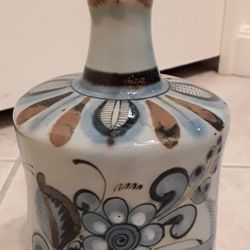 Unique Ceramic Decanter From Arizona w/ Cork/Ceramic Top