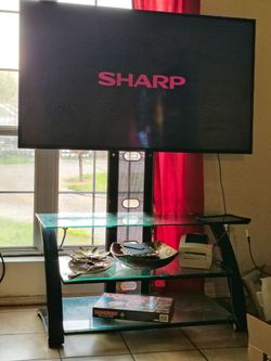 55" sharp tv and tv stand $140