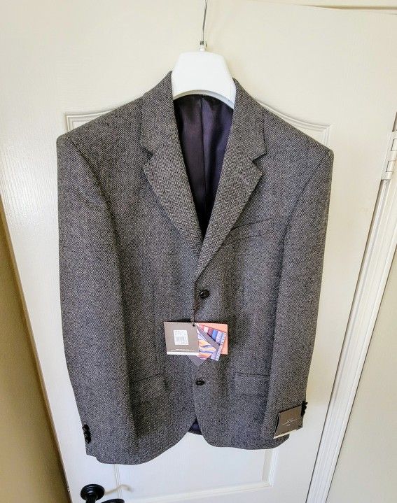 Men's 40R Sport Jacket Wool - Brand New-Good Quality