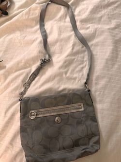 Gray coach crossbody 