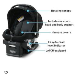 New In Box Baby Car seat/ Graco Snugride Snuglock 35 Infant Car seat 
