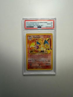 2021 POKÉMON CELEBRATIONS CHARIZARD-HOLO CLASSIC COLL-BASE SET #4 -PSA10