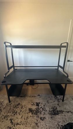 IKEA black gaming desk $40