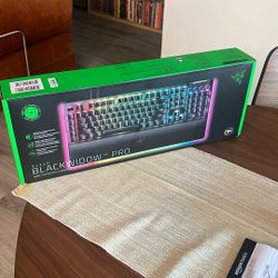 Razer Black widow V4 Pro Mechanical Keyboard UNOPENED
