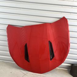 2016-2020 Red Hood For Chevrolet Camaro 