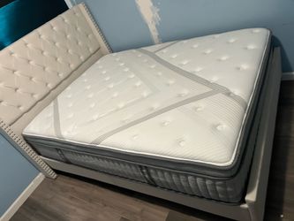 Headboard and Queen Mattress