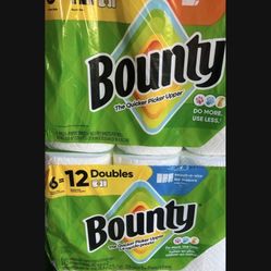 Bounty Paper Towels $12 Each
