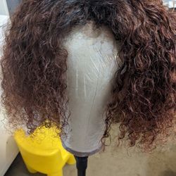 Human Hair Curly Wig!