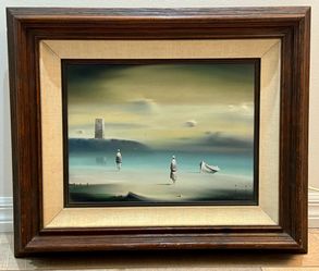 Beautiful Seascape Painting by Robert Watson beautifully framed