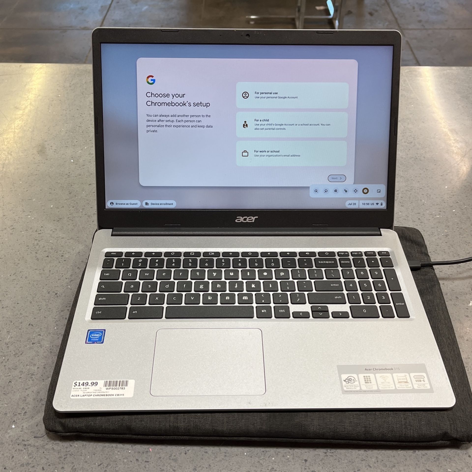 Acer Chromebook $149.99