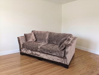 Beautiful Sage Velvet Designer Couch